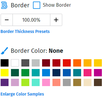 custom vinyl lettering border options