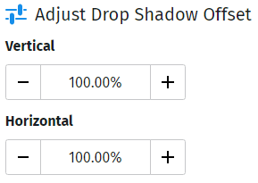 vinyl letter design shadow offset option