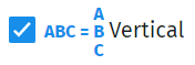 'vertical text' option for aligning text vertically